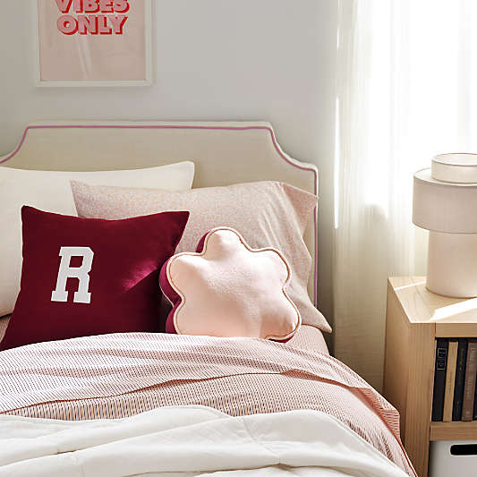 Dorm Classic Pink Varsity Bedding Bundle