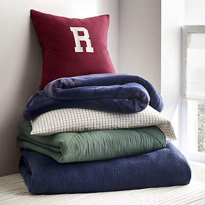 Dorm Bedding Bundle - Indigo Varsity
