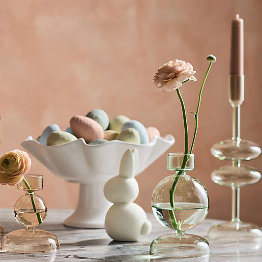 Venezia Small Smoke Green Glass Tealight Candle Holder