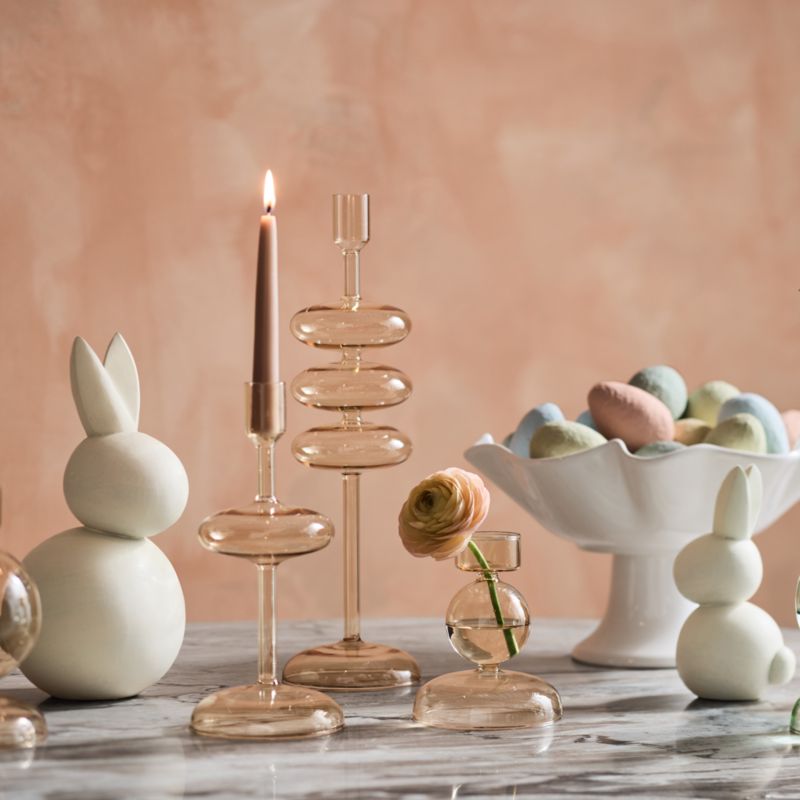 Small Wooden Bunny Decorative Sculpture - image 4 of 9