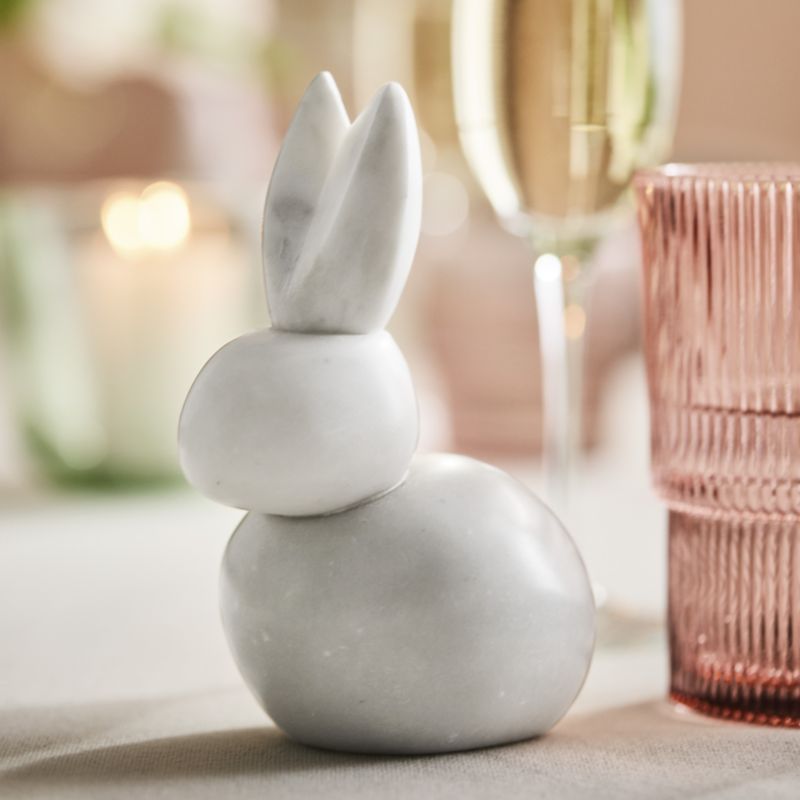 Small Marble Bunny 6" - image 2 of 5