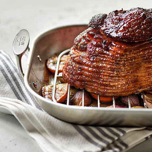 All-Clad ® D3 Curated Large 18.5" Flared Roasting Pan with Rack