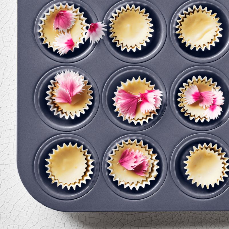 Crate & Barrel Slate Blue 24-Cup Mini Muffin Pan - image 2 of 6