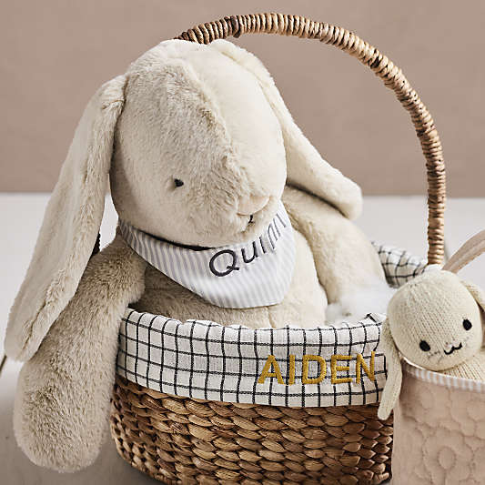 Mini Stax Alabaster Ivory Kids Easter Basket Liner