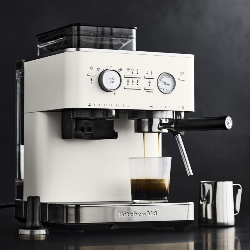 KitchenAid ® Semi-Automatic Espresso Machine in Porcelain White - image 2 of 11