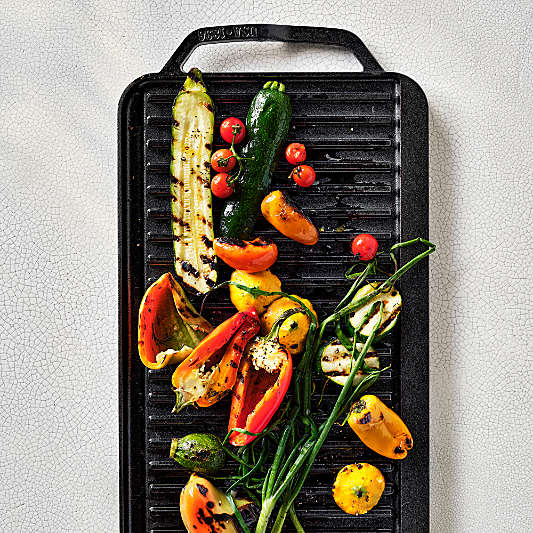 Lodge ® Chef Collection Seasoned Cast Iron Double Burner Reversible Grill/Griddle