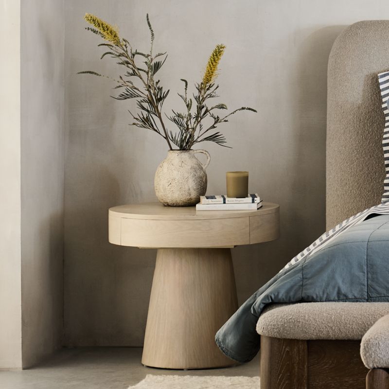 Willy 24" Whitewashed Wood Nightstand by Leanne Ford - image 2 of 8
