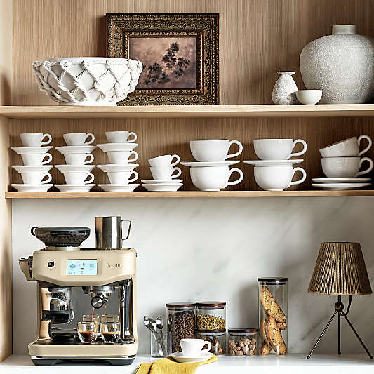 Corda White Ceramic Rope Centerpiece Bowl 14"