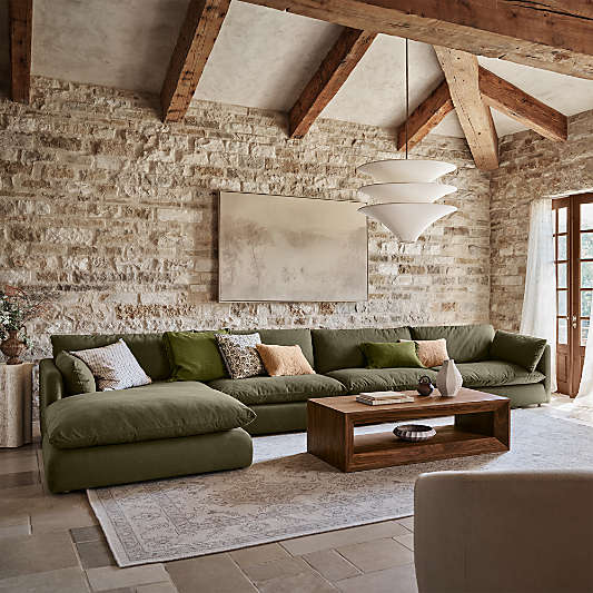 Trésor Three Tiered Fabric Pendant Light by Athena Calderone 29"