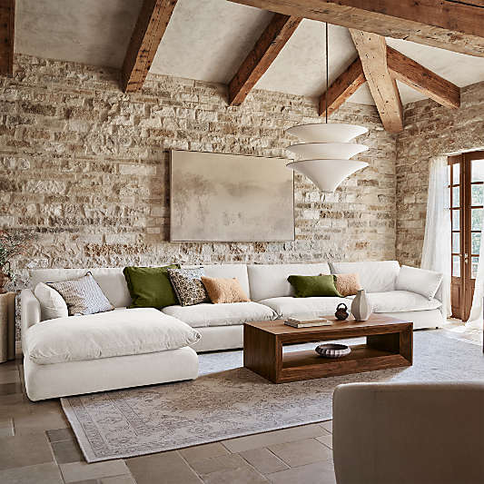 Unwind 5-Piece Slipcovered Sectional Sofa
