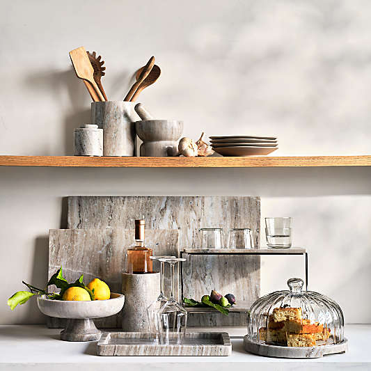 Tuscan Kitchen Marble Utensil Holder