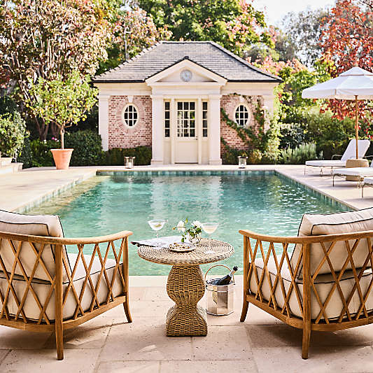 The Hartford Wood Outdoor Lounge Chair by Jake Arnold
