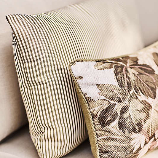 Harman 24"x16" Cream Stripe Outdoor Throw Pillow by Jake Arnold