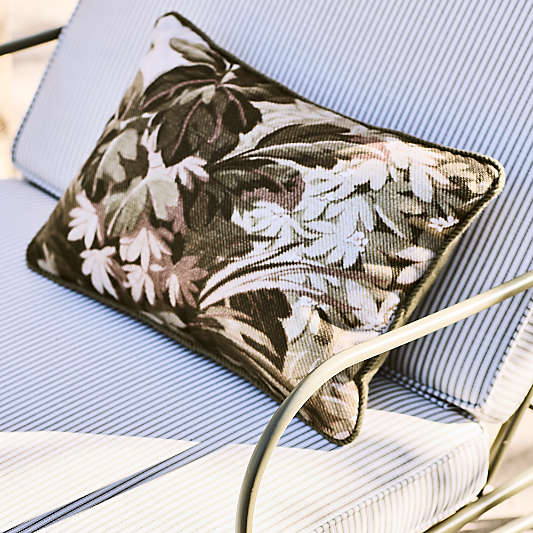 Harrow 12"x18" Dark Olive Green Outdoor Throw Pillow by Jake Arnold