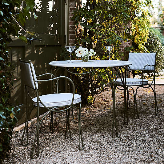 The Harpen 36" Outdoor Metal Bistro Table by Jake Arnold