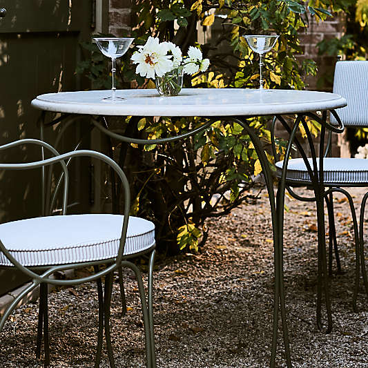The Harpen 36" Outdoor Metal Bistro Table by Jake Arnold