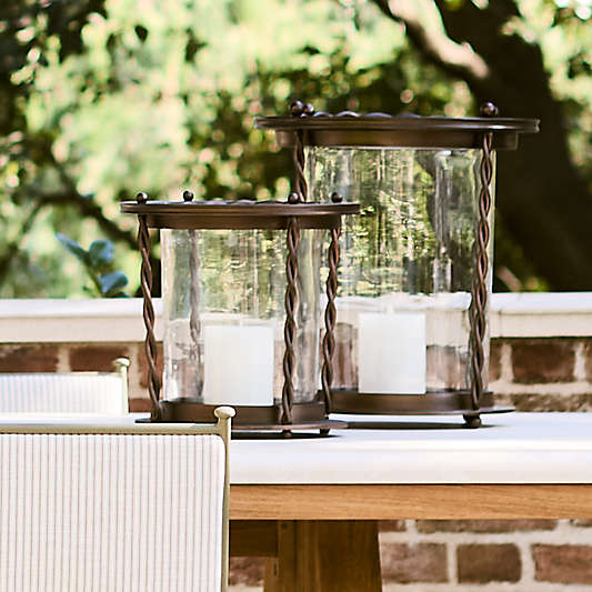 Langdon Burnished Bronze Indoor/Outdoor Lanterns by Jake Arnold