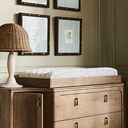 Thurloe Oak Wood Baby Changing Table Topper by Jake Arnold