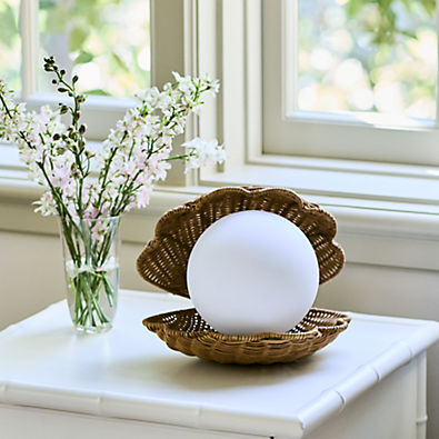 View Iris Clam Shell Table Lamp by Jake Arnold details