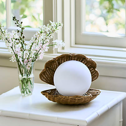 Iris Clam Shell Table Lamp by Jake Arnold