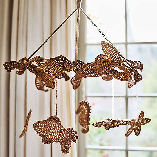 Cresset Rattan Baby Nursery Mobile by Jake Arnold