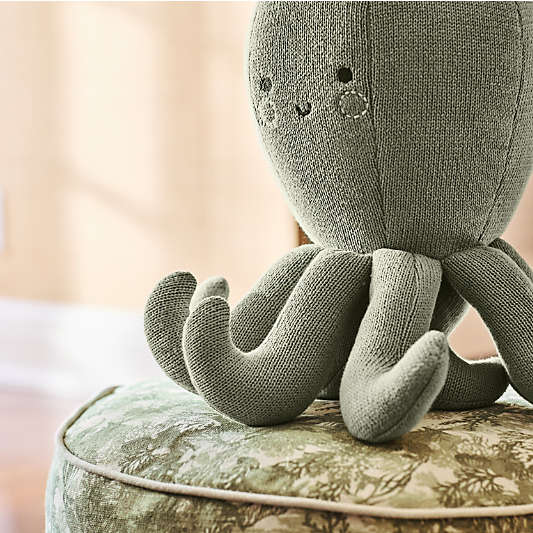 Cooper Green Octopus Pillow by Jake Arnold