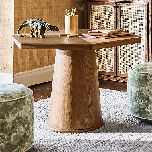 Brooks Oak Wood Kids Play Table by Jake Arnold