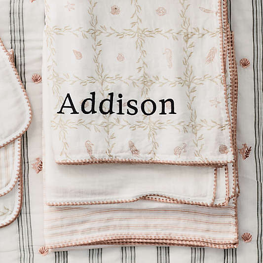 Frankie Pink Baby Swaddle Set by Jake Arnold