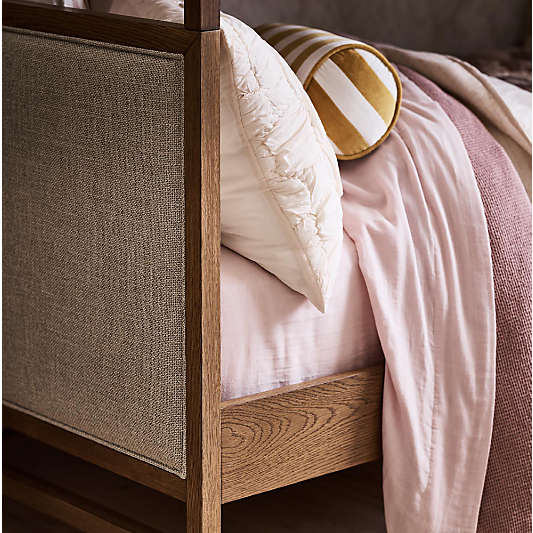 Supersoft Lilac Rose 100% Organic Cotton Gauze Kids Full Sheet Set