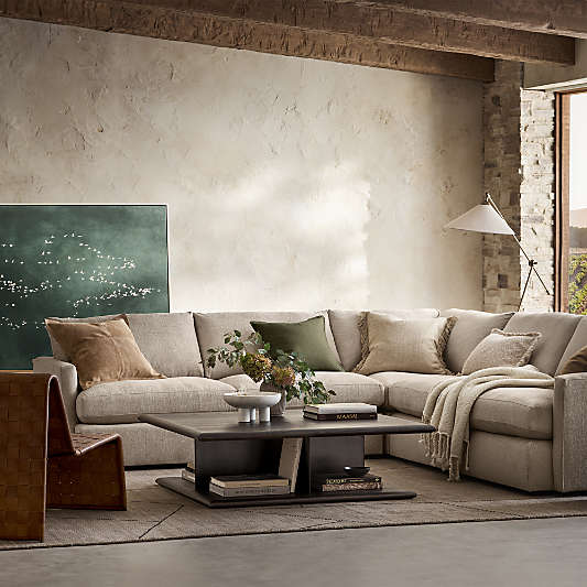 Preto Ebonized Ash Wood and Metal 50" Square Coffee Table