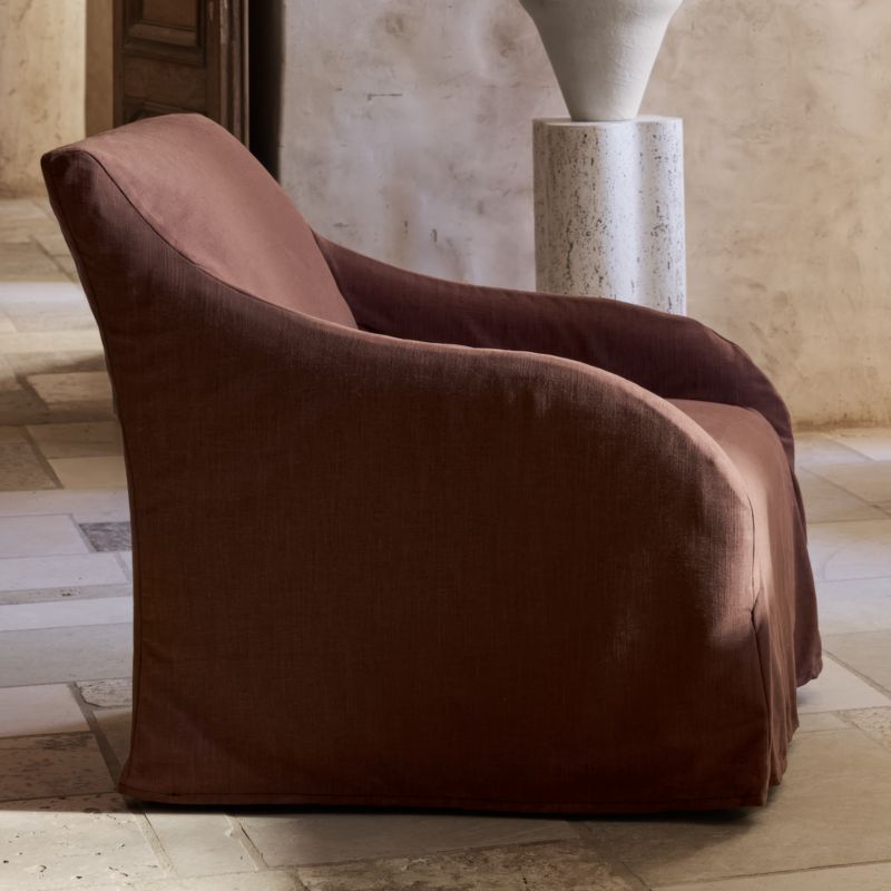 Revello Slipcovered Swivel Accent Chair - image 3 of 9