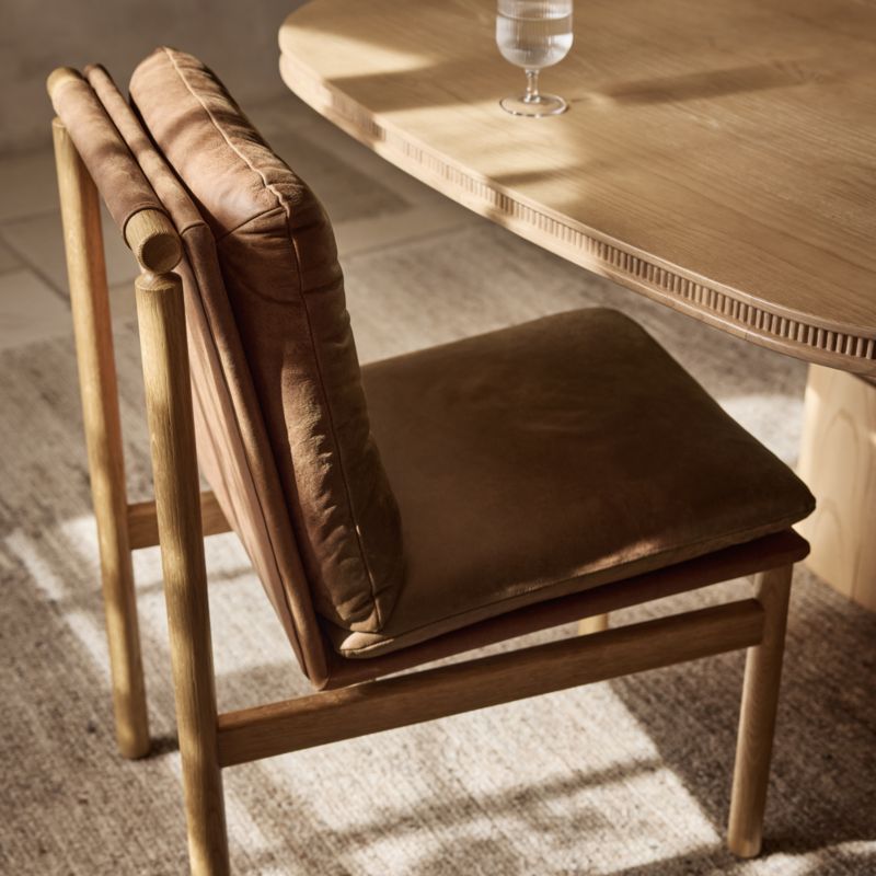 Henning Leather Dining Side Chair - image 2 of 9