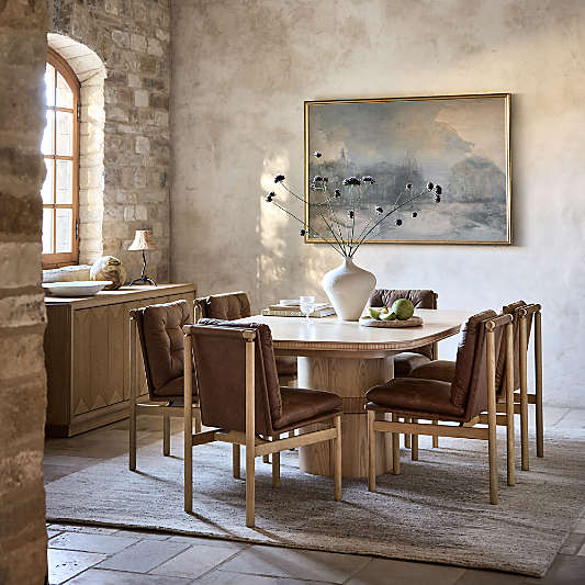 Roseau 48"-70" Natural Wood Extendable Dining Table