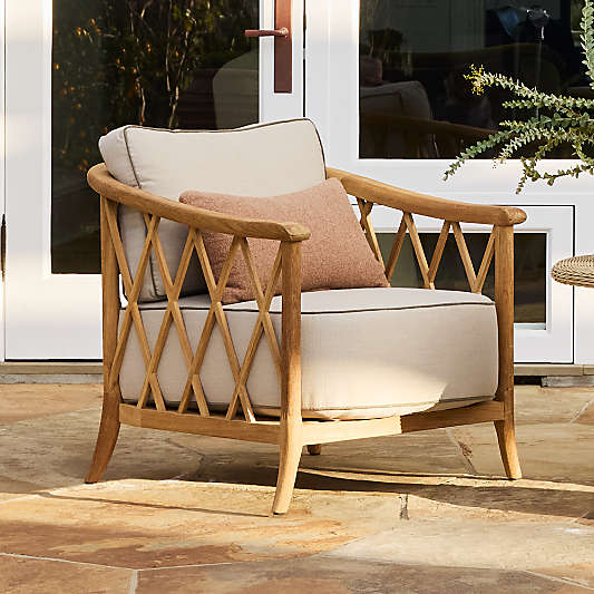 The Hartford Wood Outdoor Lounge Chair by Jake Arnold