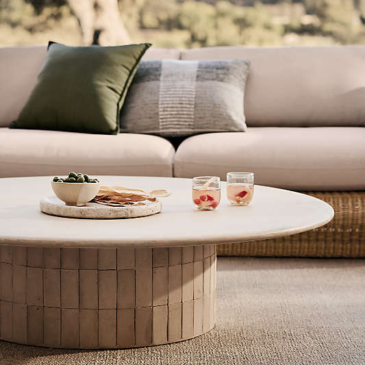 Ipanema Tile and Resin 54" Round Outdoor Coffee Table