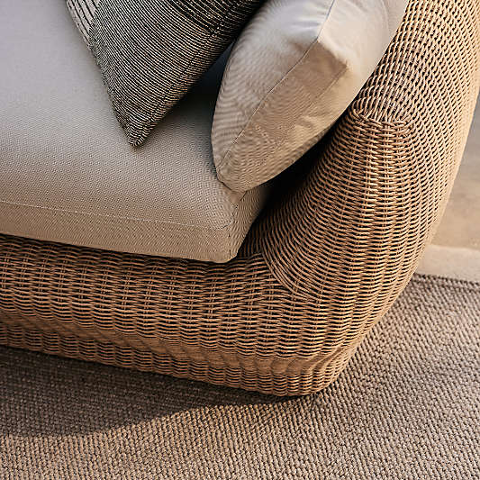 Ipanema Wicker 2 Piece Left Arm Chaise Outdoor Sectional with Cushions