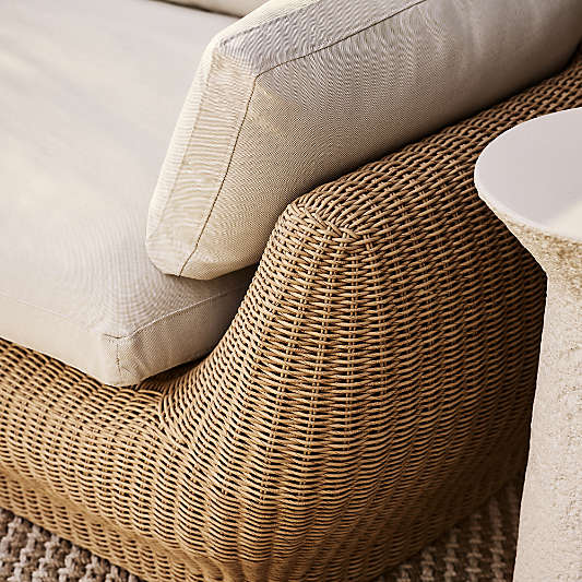Ipanema 2-Piece Right-Arm Chaise Wicker Outdoor Sectional Sofa with Cushions