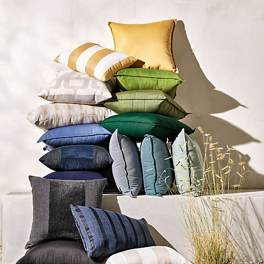 Sunbrella ® 20"x20" Cabana Stripe Outdoor Throw Pillows