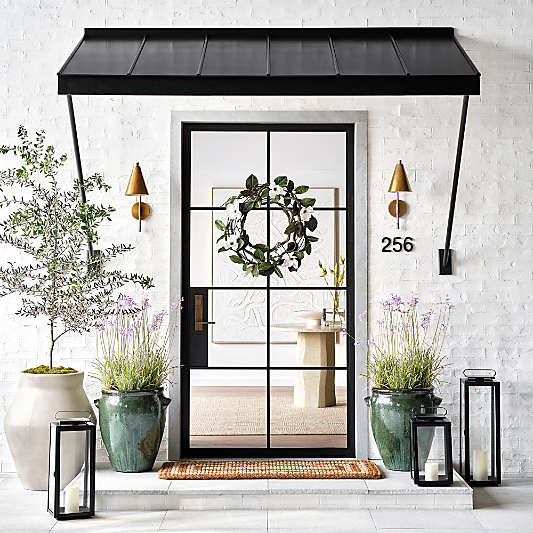 Walker Black Metal Outdoor Lanterns
