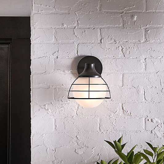 Fairfax Black Metal Indoor/Outdoor Wall Sconce Light Set of 2