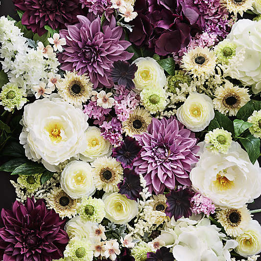 Faux Burgundy Hydrangea Stem 20" by Abigail Ahern