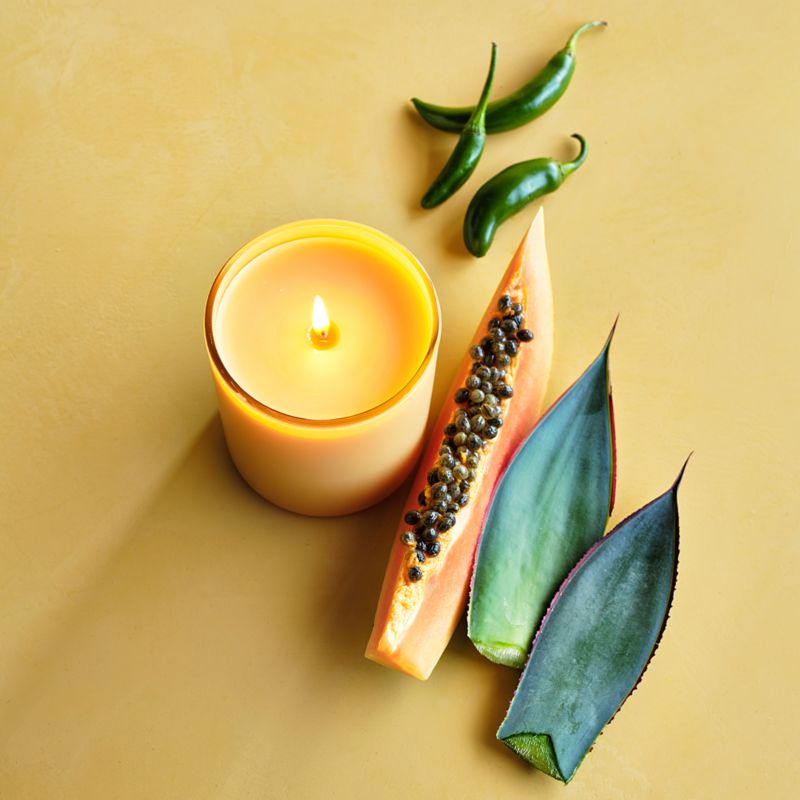 Monochrome No. 15 Sunrise 1-Wick Scented Candle - Papaya, Jalapeno and Agave - image 3 of 12