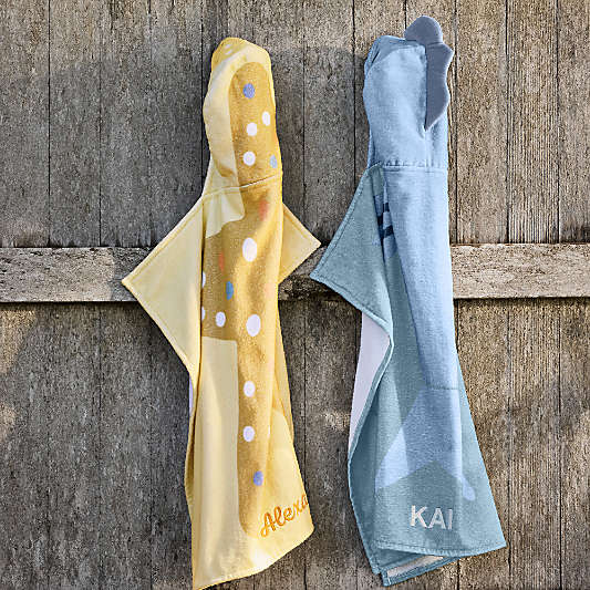 Starfish Organic Cotton Hooded Baby Beach Towel