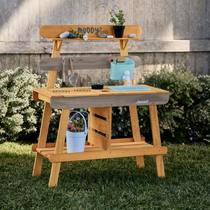 Janod Kids Muddy Lab Outdoor Play Kitchen - image 1 of 12