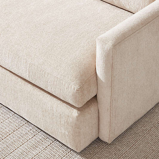 Lounge 2-Piece L-Shaped Sectional Sofa with Corner Bumper