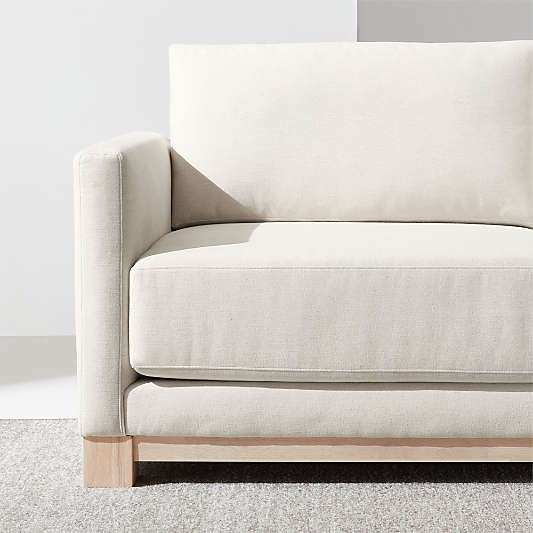 Gather Wood Base 89" Sofa