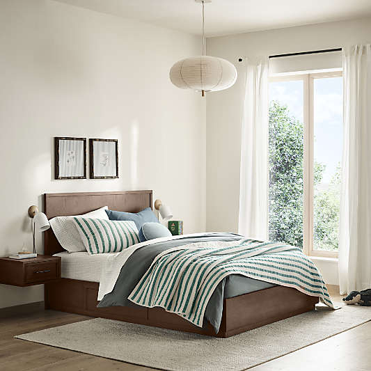 Oliver Deep Brown Wood Kids Storage Bed