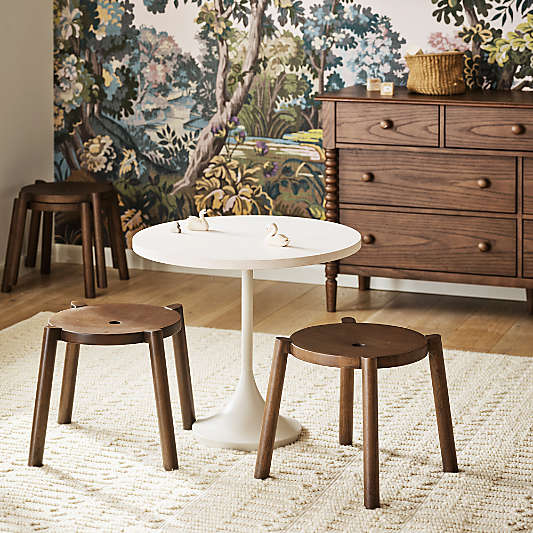 Kiro Texture Ivory Wool Blend Kids Area Rug