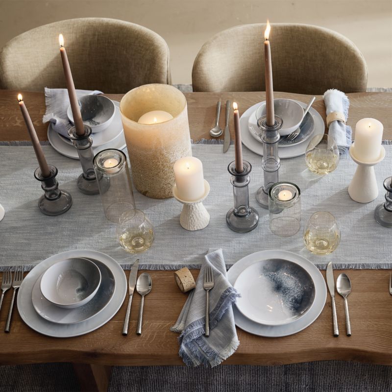 Kati Small Blue Glass Taper Candle Holder 5" - image 5 of 9