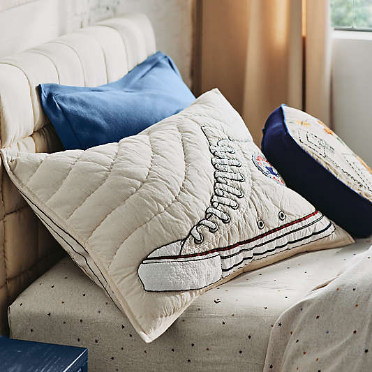 Converse Chuck Taylor Natural Undyed Organic Cotton Kids Pillow Sham